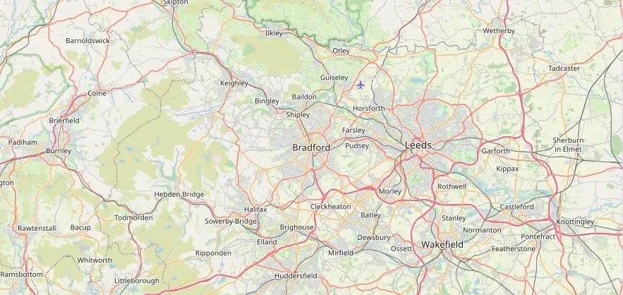 Map of the Bradford area we cover